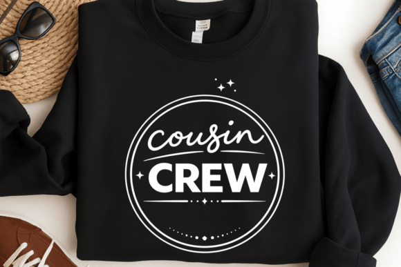 Cousin Crew Family Shirt Design PNG: A Modern Badge for Your Tribe