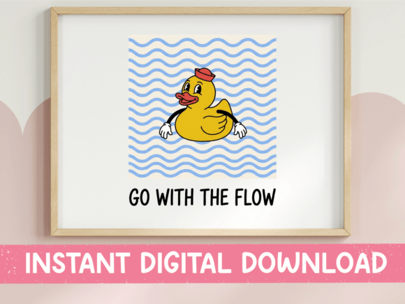 Embrace Easy-Living Vibes: The Go with the Flow SVG Design