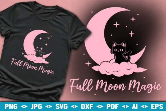 Full Moon Magic SVG: Capturing Halloween's Mystical Aesthetic