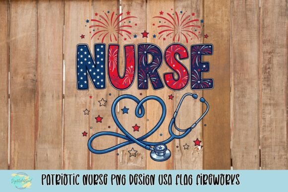 Honor Nurses with a Striking Patriotic PNG Design