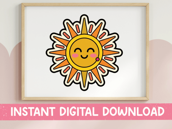 Infuse Projects with Sunshine: The Kawaii Happy Sun Sticker Design