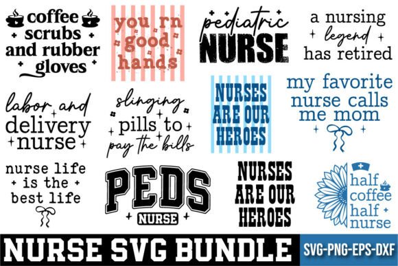 Nurse SVG Design Bundle: Crafting Meaningful Apparel & Decor