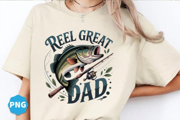 Reel Great Dad PNG: Your Go-To Sublimation Design for Father's Day