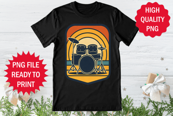 Retro Beats on Fabric: The Ultimate Drummer Lover Design