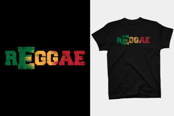 T-SHIRT DESIGN - REGGAE: Igniting Creative Illustrations & Typographic Designs