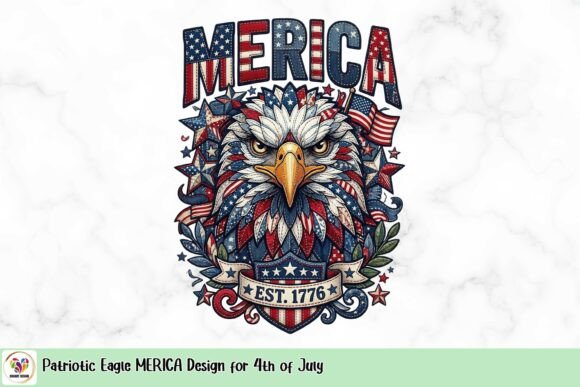 The Bold Patriotism of the MERICA Eagle Design